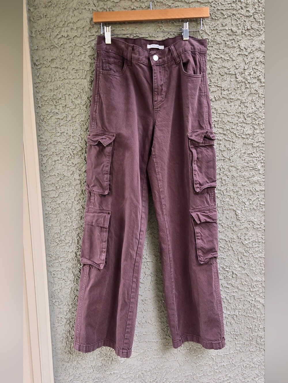 Pacsun 90's Baggy Brown Wide-Leg Cargo Pants - Picture 2 of 13